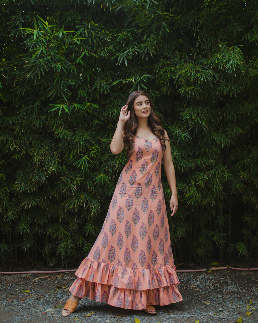 Floral Sleeveless Maxi Dress