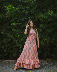 Floral Sleeveless Maxi Dress