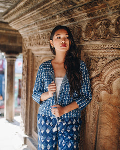 Indigo Katha Jacket